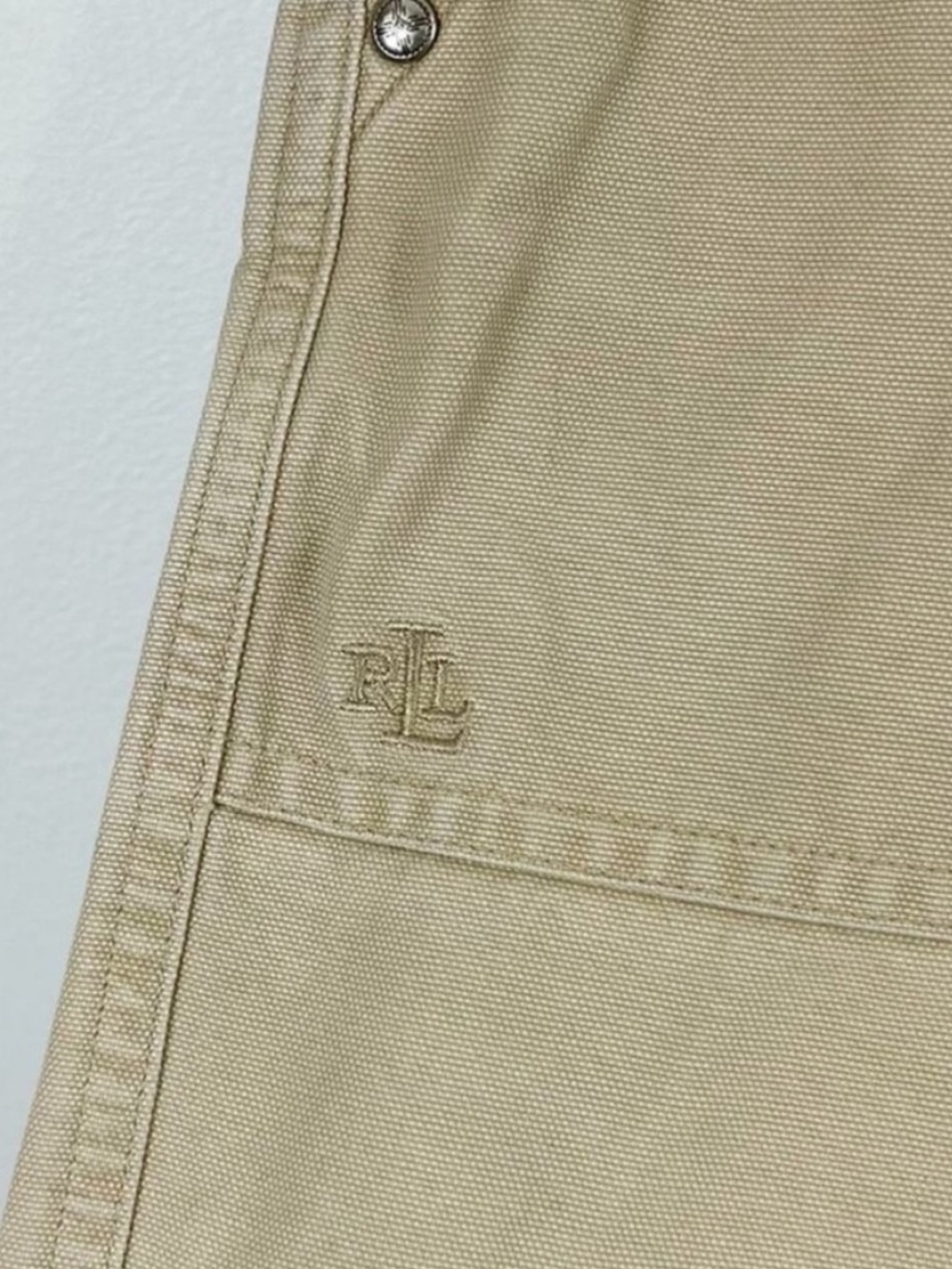 Ralph Lauren Beige Cotton Bermuda Shorts SIze 10 VTG 100% Cotton - Picture 5 of 8